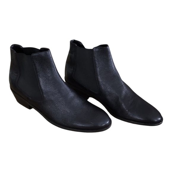 NEW, 4TH & UNION BLACK LEATHER CHELSEA BOOTS NEW WHITH TAGS  Size 6 - Picture 2 of 10